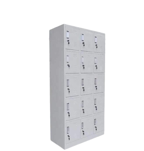 Armoire Multi-portes En Métal À Motif, Armoire En Acier Style Armoire À Placard, Vestiaire 15 portes