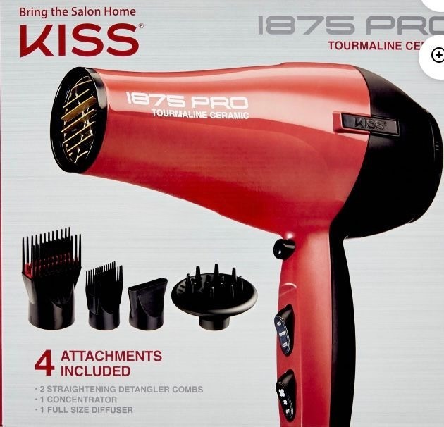 Sèche-cheveux Compact Design Léger Mid Sieramic Hair Dryer, 1875 Watts, Compact, Fast Drying and Styling,