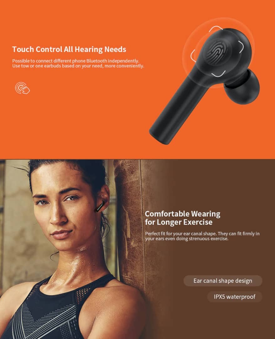 QCY Ecouteurs Bluetooth Originaux