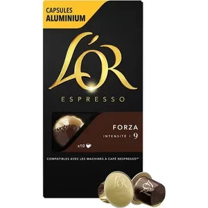 Café Capsules L’Or Espresso Forza Intensity 9, En Aluminium Compatible Avec Les Machines À Café