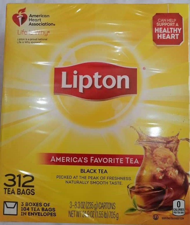 Lipton 1 Paquets De 104  Sachet (3-8,3 Oz) 235G