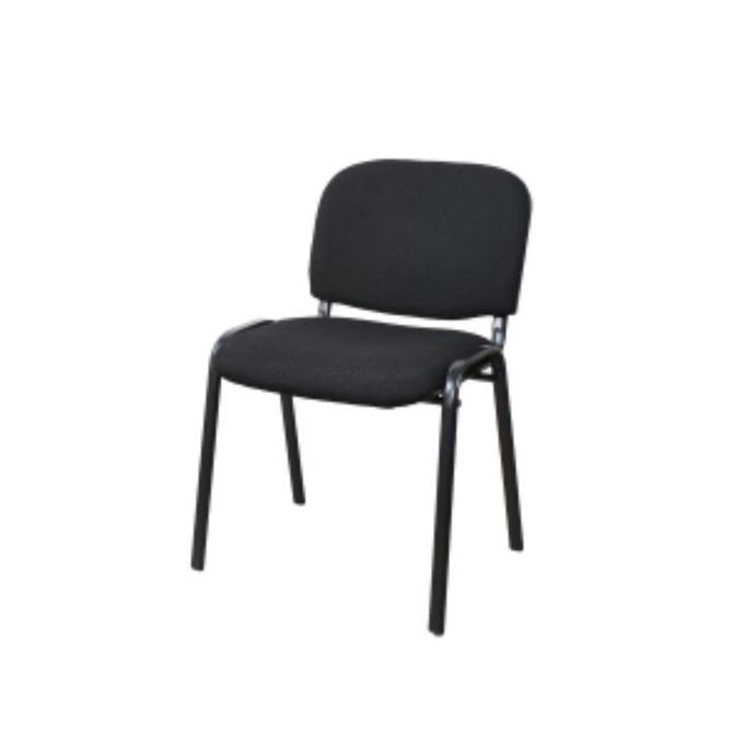 Chaise Visiteur En Tissu – Noir