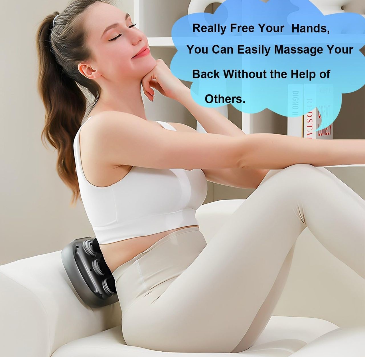 Pistolet de massage à 6 têtes, masseur portable professionnel avec 9 modes et intensités réglables, pour le dos/jambes/taille/hanche/soulagement de la douleur de relaxation musculaire du corps entier