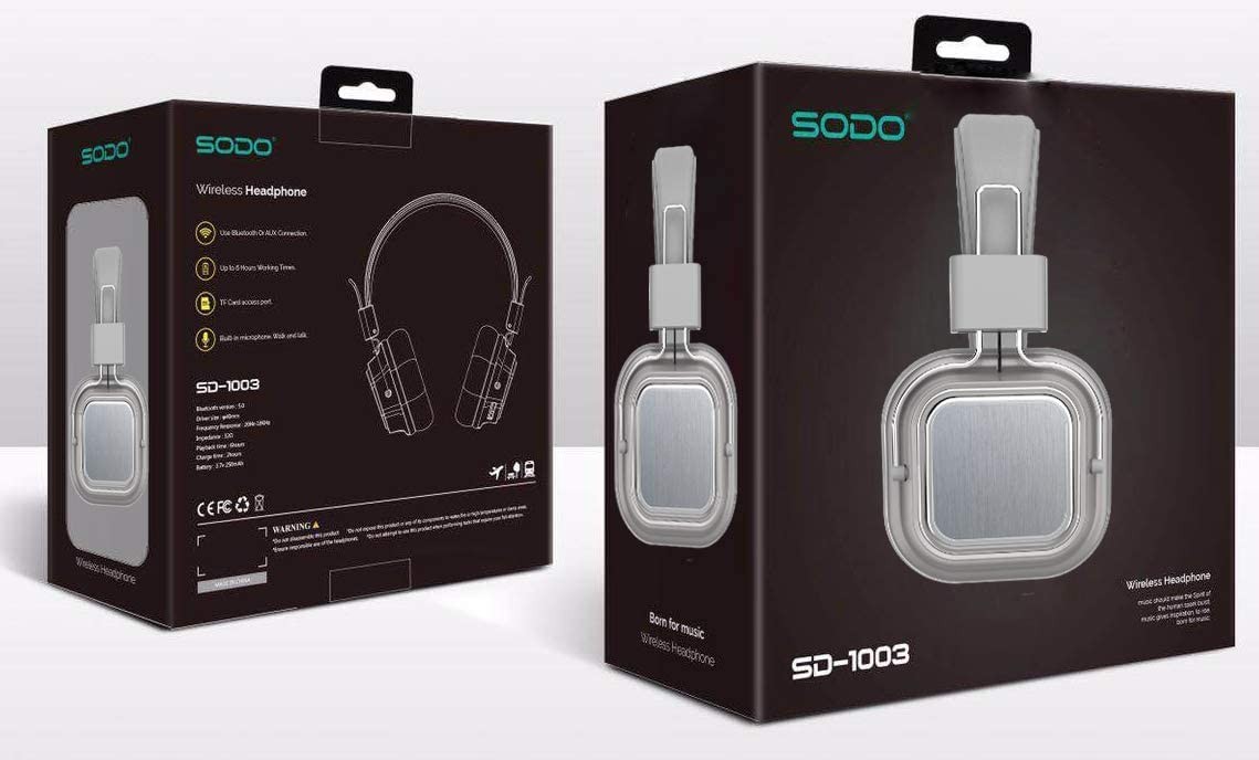 SODO SD-1003 utilise Bluetooth 5 double mode casque sans fil filaire ...