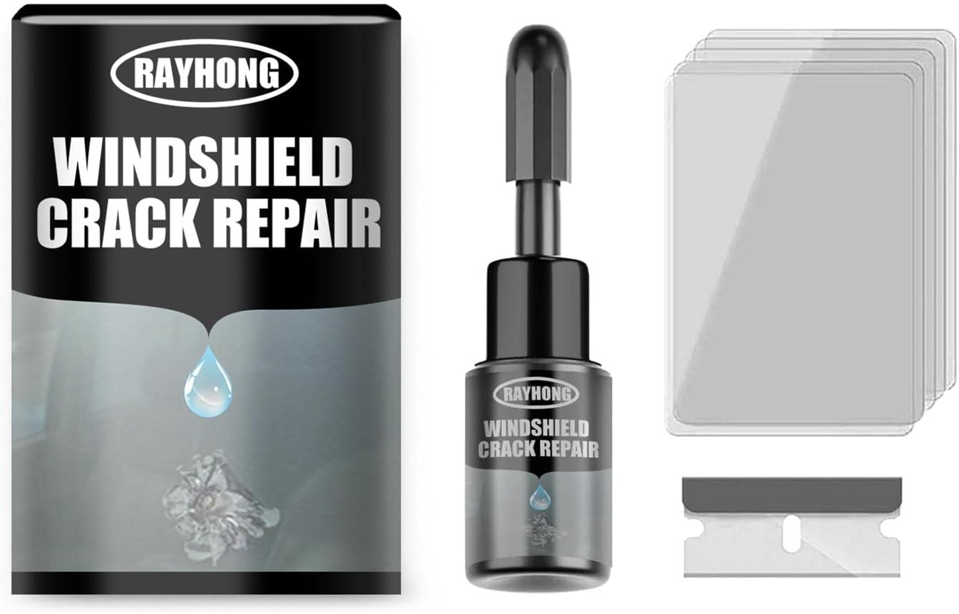 Kit De Réparation De Fissure De Pare-brise De 20 Ml, Voiture Outil De Correction Rapide De Verre Fluide De Réparation De Vitre De Véhicule Pour Fissures De Puces Fissures En Forme D'étoile Bull-Eyes