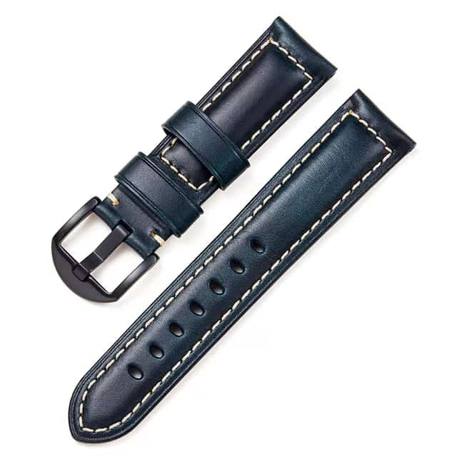 Bracelet En Cuir Véritable Italien Ciré À L'huile