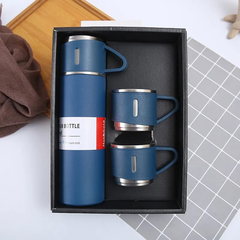 Ensemble De Tasses Thermos 4 Pièces Sous Vide En Acier Inoxydable À Double Couche, Bouteille Thermos À Eau, Tasse De Voyage Isolée Standard, Cadeaux D'affaires, Café, 500ml