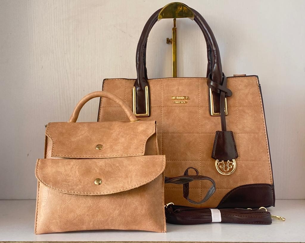 Sac A Main + Pochette  Simili Cuire