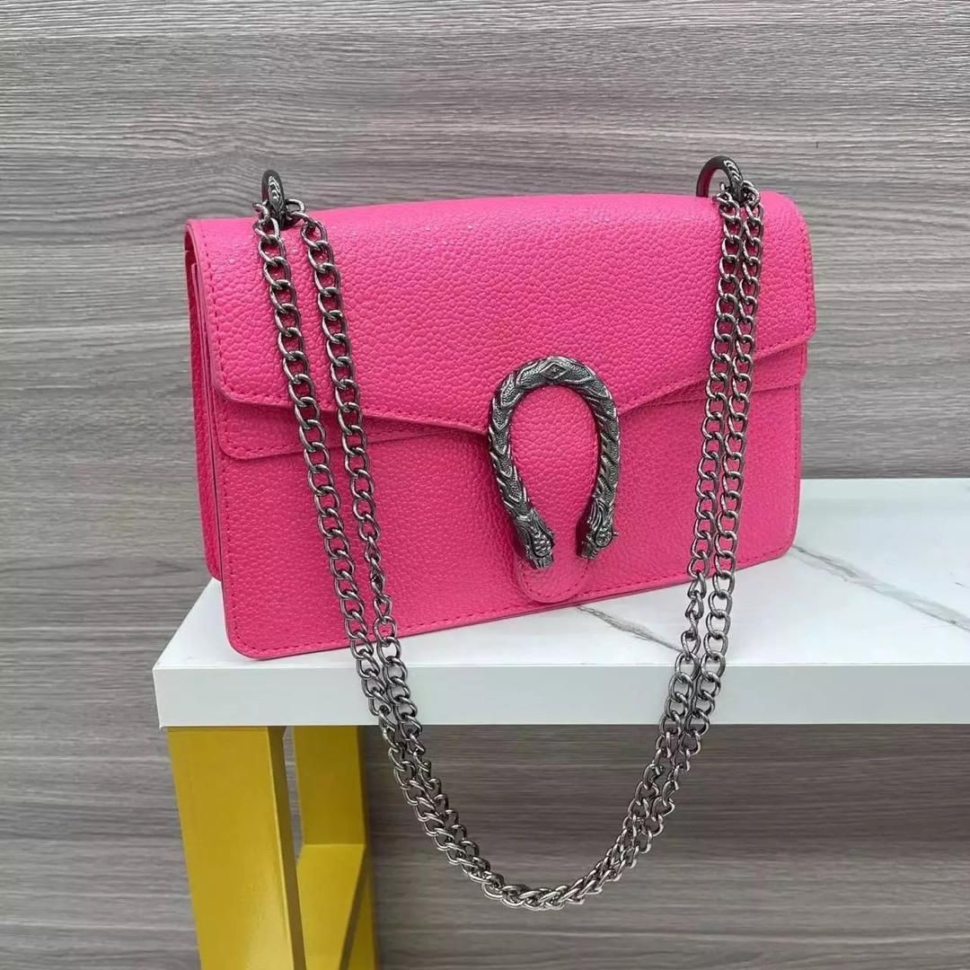 Gucci  Petit Sac A Bandoulière Dionysus En Cuir Fuchsia