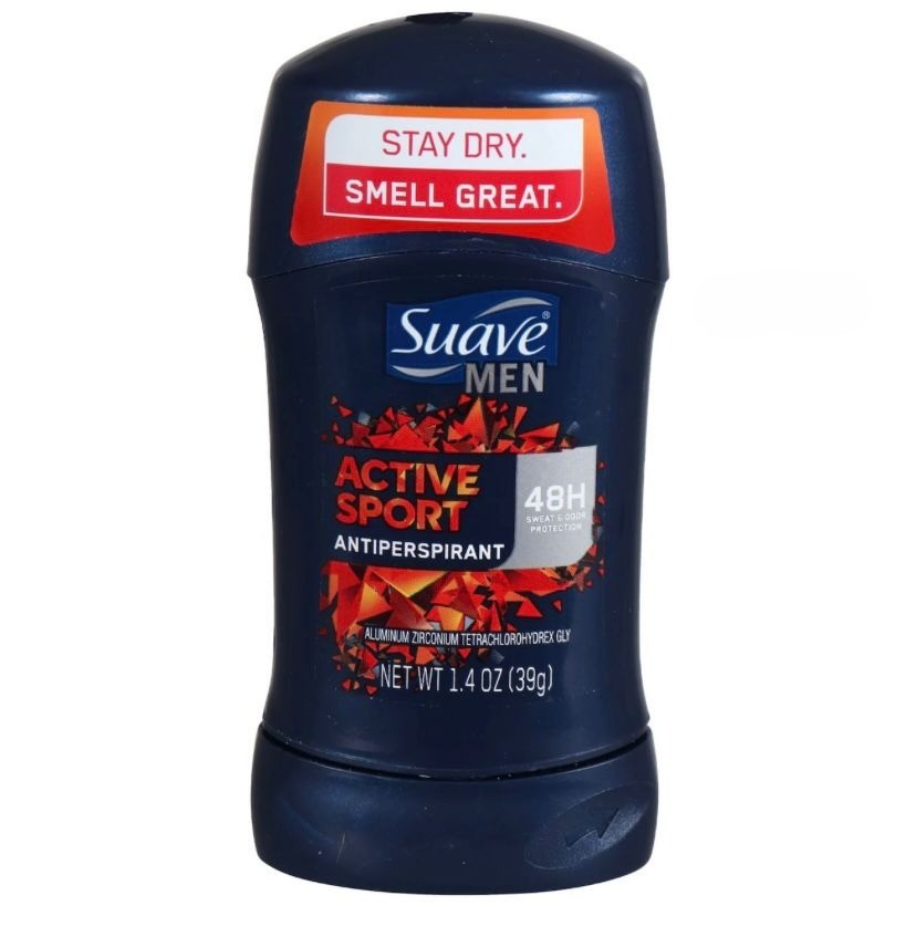 Déodorant Antisudorifique , Suave Men Activive Sport, Sweat Odor