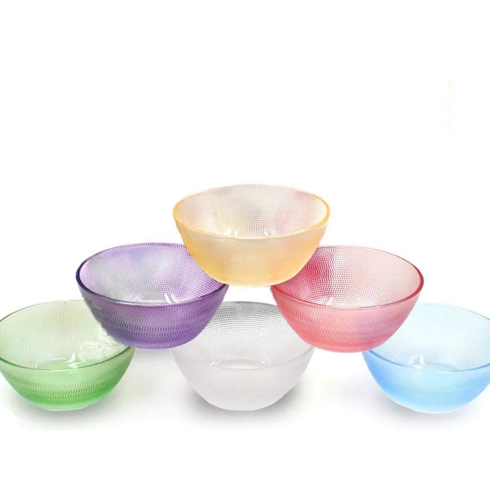 Lot De 6 Bols En Verre Transparent, Bols En Verre, Lot De 6 Pièces, 100% Sans Plomb Bols À Dessert En Verre, Bol À Crème Glacée En Verre, Verres À Dessert, Bol À Tremper Pour Tasses À Dessert, Sauces