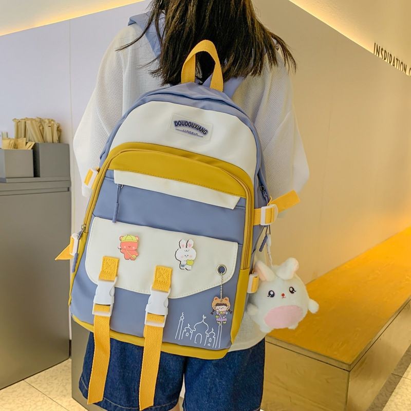 Joli Sacs À dos Sacs À Dos Scolaires Hommes Et Femmes Sacs À Dos Quotidiens  Grande Capacité Sac À Dos Mignon pour les garçons et les filles