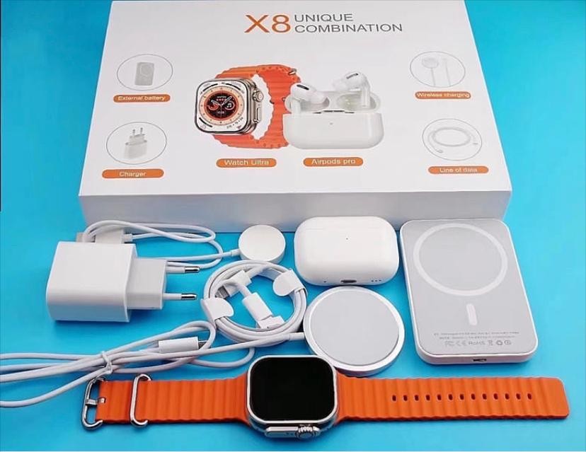 Ensemble Smart Watch X9 Ultra + airpods