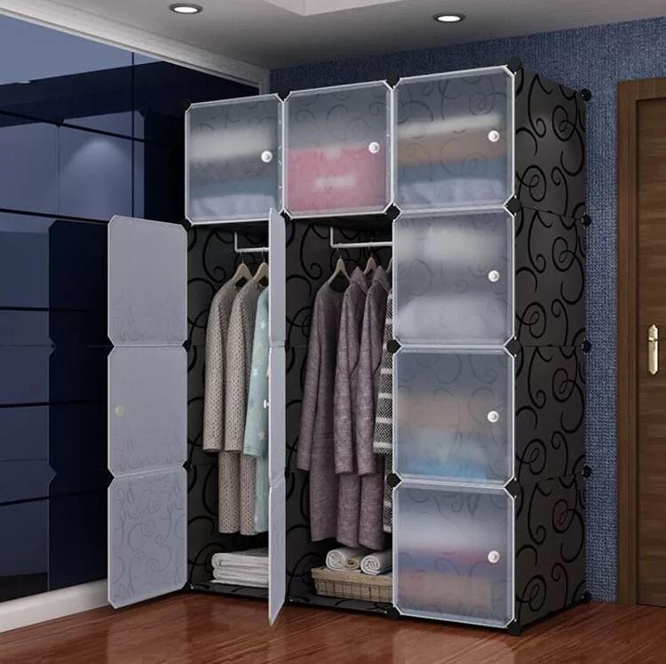 Armoire Plastique 3 Battants Avec Rangement Chaussures