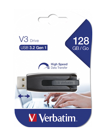 Clé USB 3.2 Gen 1 Verbatim V3 128Go