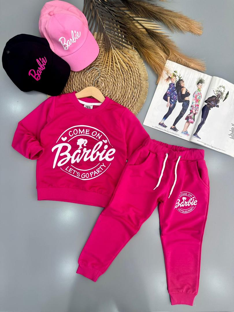 Tenue De Style De Rue Pour Fille 2 Pièces, Ensemble Sweat-shirt Et Pantalon De Survêtement À Motif D'ours, Vêtements Pour Enfants De É À 8 Ans, Pour Le Printemps Automne