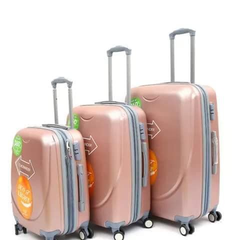 Lot De 3 Valises De Voyage Incassables – 23Kilos, 20Kilos ET 10Kilos En Coque