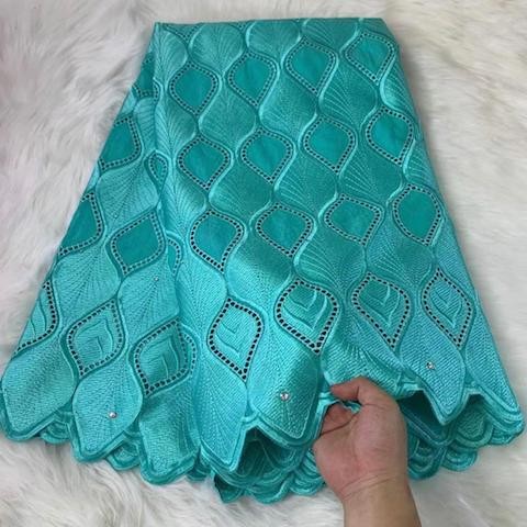 Fashion Brodé 100% Coton 5 Yards Tendance