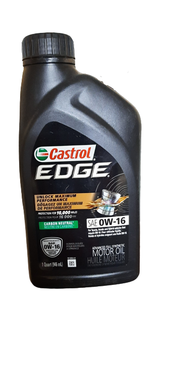 Castrol Edge SAE 0W-16 Huile Moteur Entièrement Synthétique Avancée 946 Millilitre