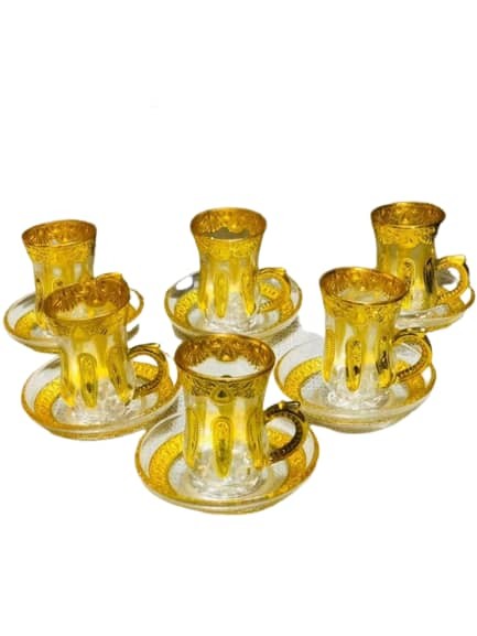 Lot de 6 Tasses a thé en Verre