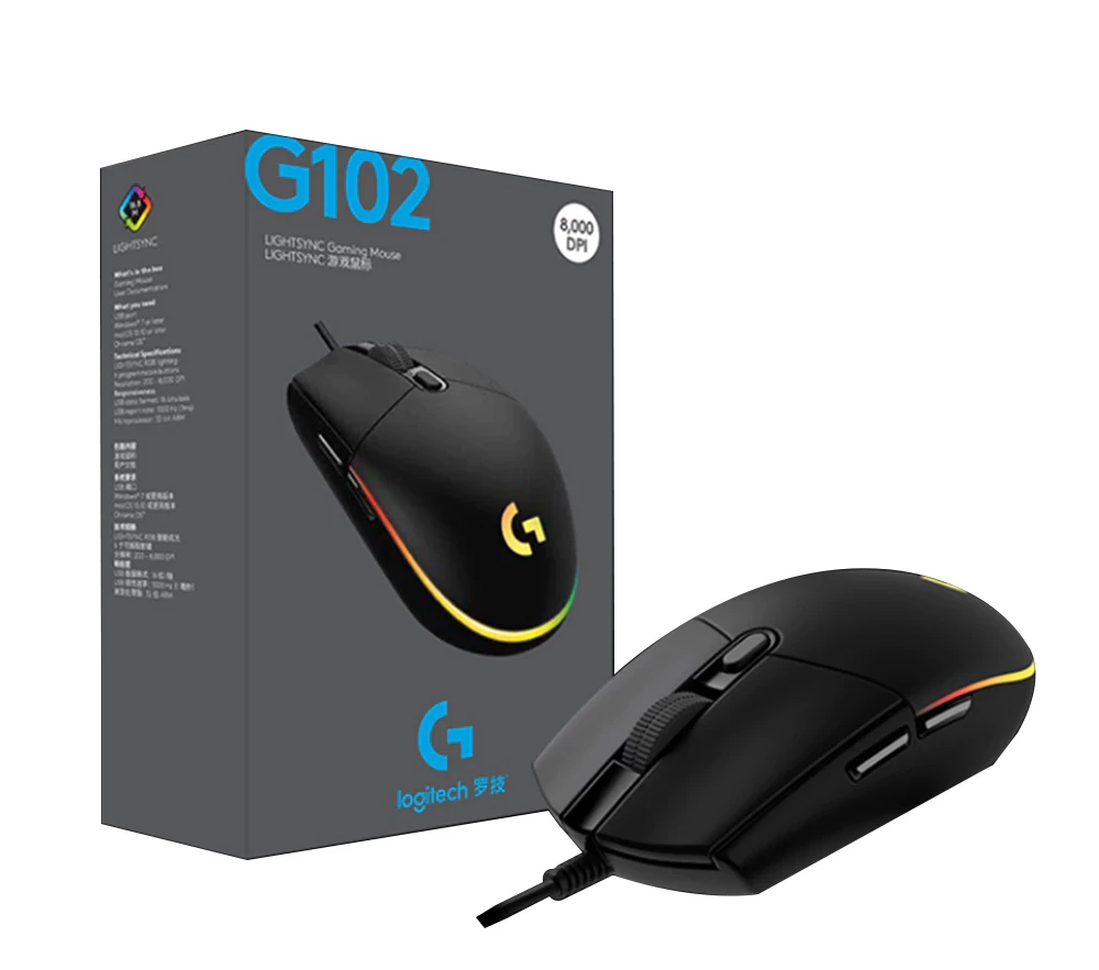 Logitech G102 Lightsync Black Gaming