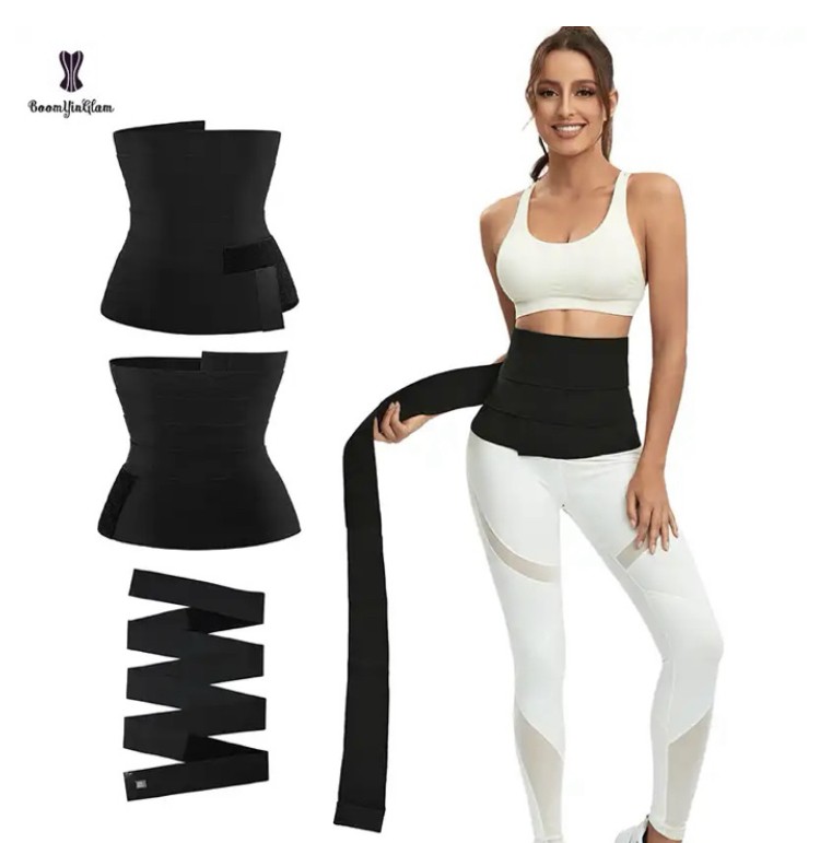 Gaine Bandage 5m - Nouvelle Taille Formateur Shaperwear Ceinture Femmes Minceur Ventre Wrap Ceinture Bandes de Résistance Corsets Corps Shaper Arrachez-moi Enveloppement De Bandage