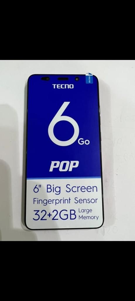 Tecno Pop 6 GO Mémoire 32 Go Rame  2 Go Ecran 6" Neuf