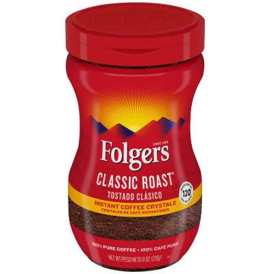 Cristaux de Café Instantané Folgers Classic Roast