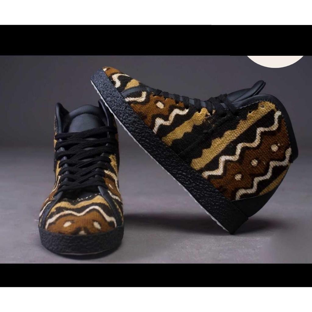 Chaussure Bogolan Talon Noir Montante sur Commande