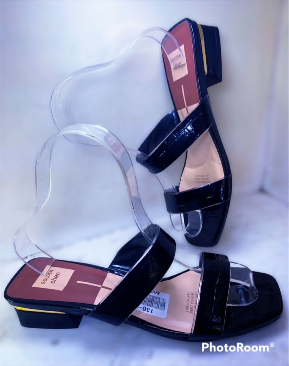 Chaussures Golden Chen Avec Un Tallon Très Haut Pour Les Dames Pour Vos Différentes Cérémonies Résistant