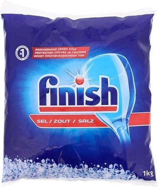 Sel De Finish Pour Lave-Vaisselle 1 Kg + Finish De Rinçage De Finition