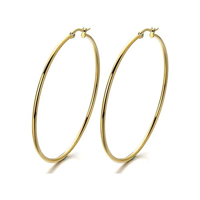 Cercle  D'oreille  Femme  Plaqué Or  Doré