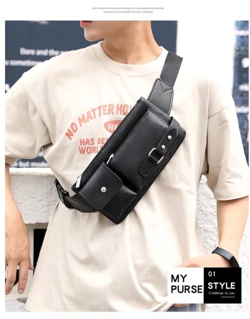 Sacoche Bandoulière Multi-Usage Pn - Noir