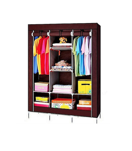 Armoire penderie 3 battants en housse