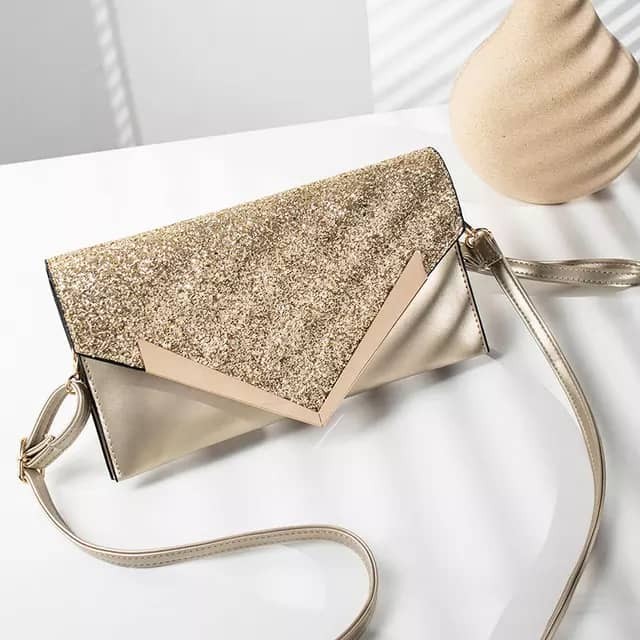 Naimo Pour Femme Brillant Sequins Rabat Dazzling Pochette De Soirée Sac De Soirée Sac A Main Avec Chaîne Amovible Pour Fête De Mariage