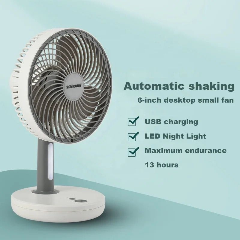 Mini ventilateur portable 8 pouces rechargeable