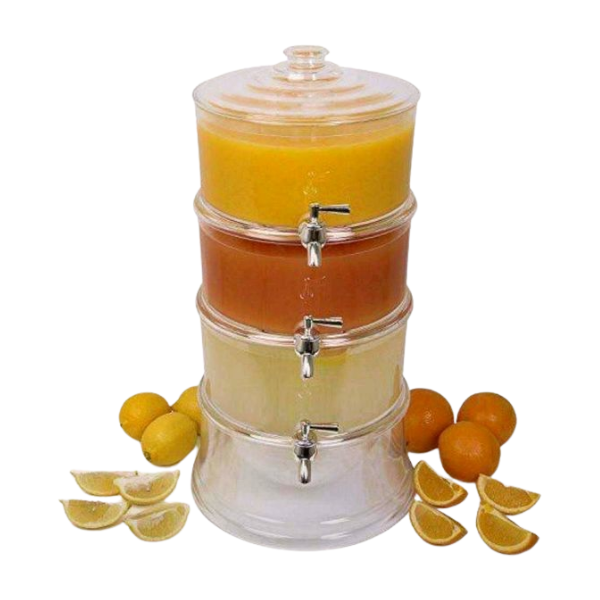 Distributeur De Boissons Empilable À 4 Niveaux où Compartiments