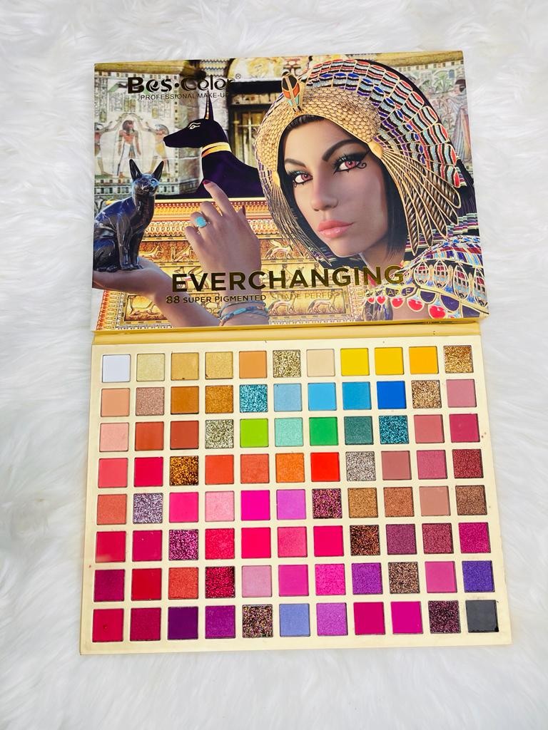 Palette De Fards À Paupières Arc-en-ciel, Plateau De Maquillage, Plateau De Fards À Paupières Scintillants, Longue Durée