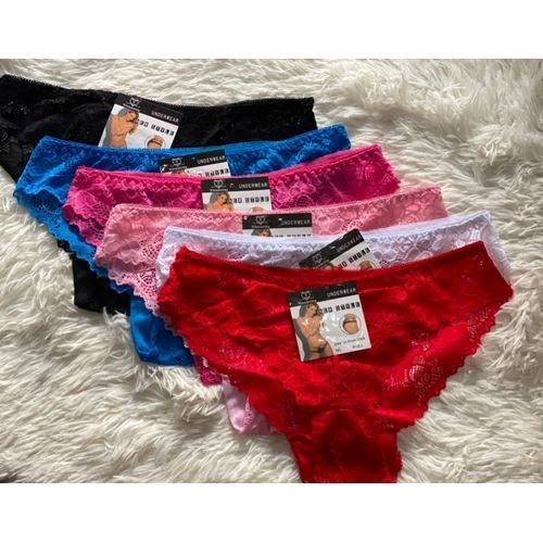 Lot de 6 slips Dentel original Femme Taille Standart