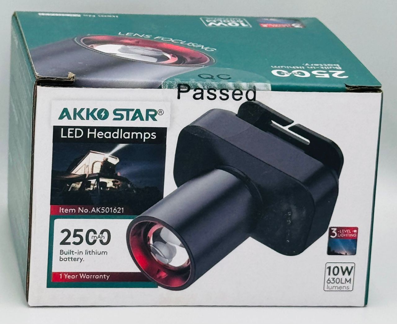 Lampe frontale à LED 40 000 lumens 5T6 + Q5 avec chargeur de batterie