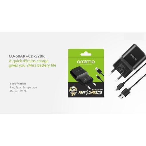 Oraimo Fast Chargeur Téléphone Android Chargeur Rapide