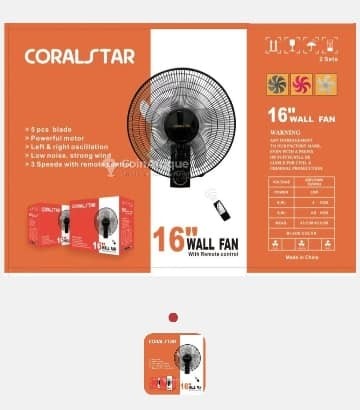 Ventilateur mural télécommande