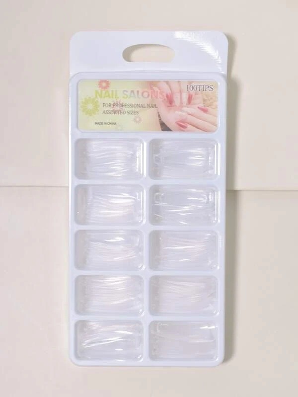 200 Pièces De Faux Ongles Transparents