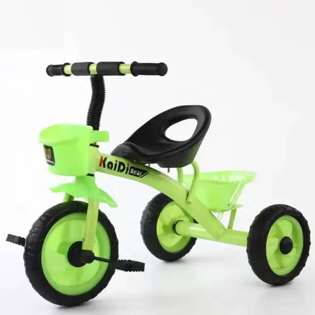 Tricycle à 3 roues en métal et acier pour enfants, jouets de sécurité