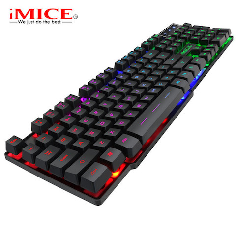 IMICE AK-600 104 Keys USB Wired  Keyboard Three Color Cable Gaming