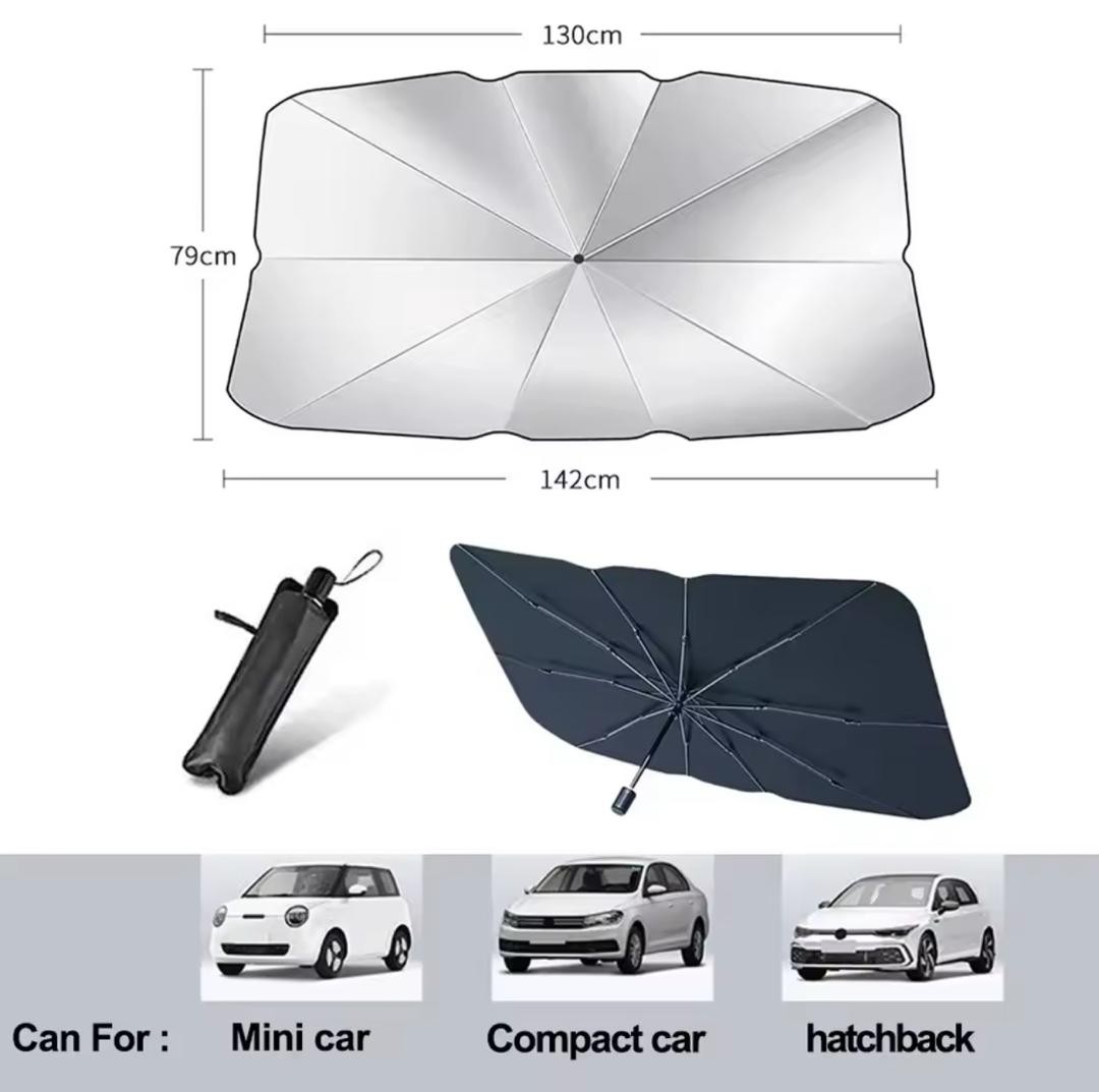 Couverture pare-soleil de voiture Pare-soleil de voiture rétractable 70 cm de largeur couverture de pare-brise en