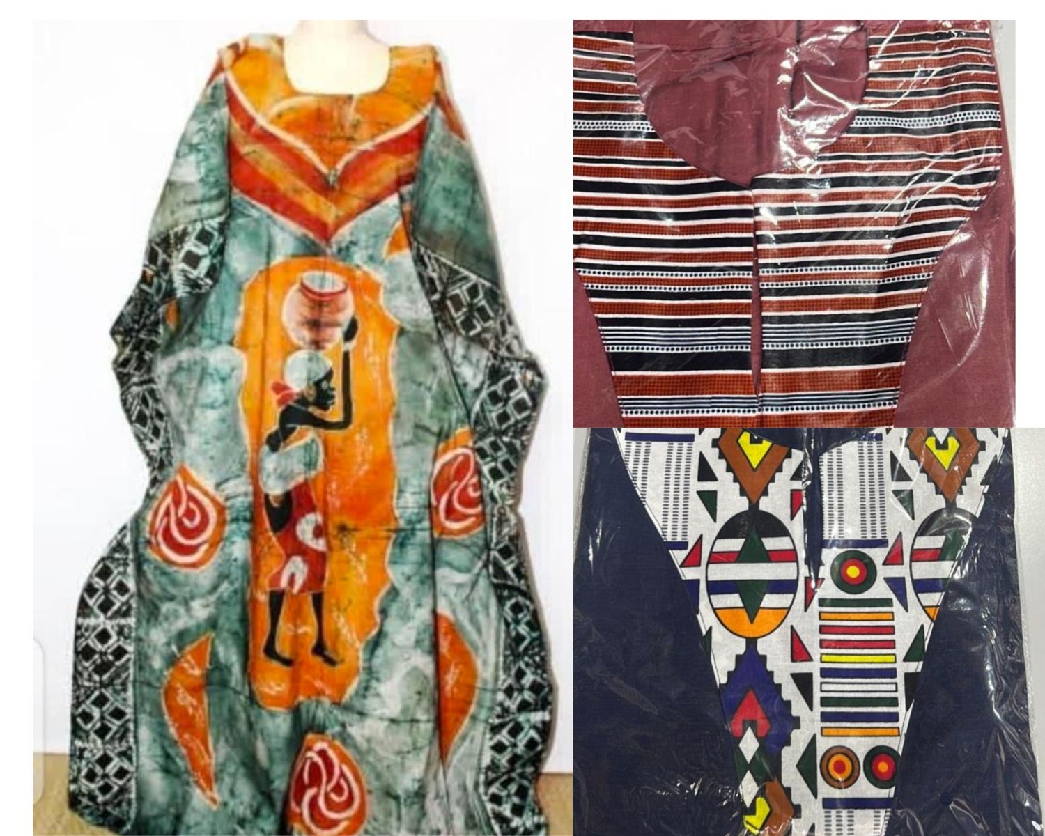 Boubou Africain Pour Femme Disponible En Plusieurs Combinaisons