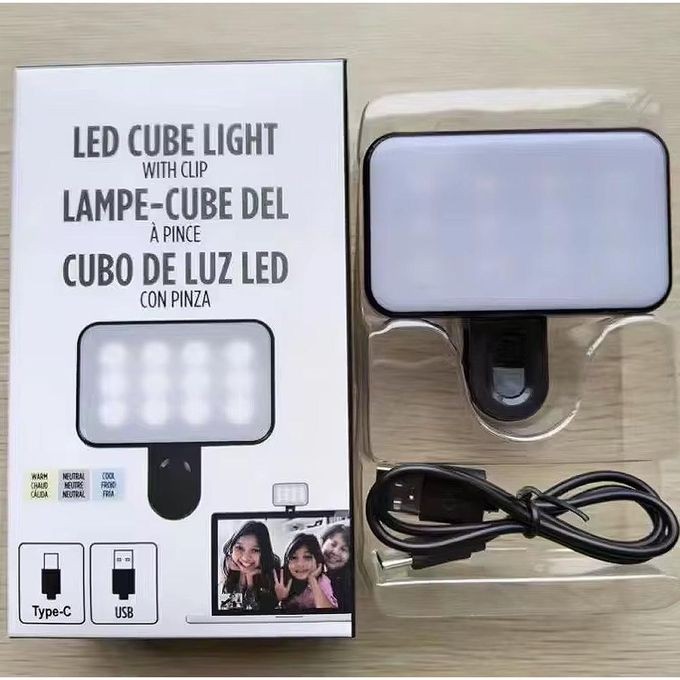 Nouvel Anneau Lumineux LED Rechargeable PY-11 Avec Clip De Selfie Pour Le Téléphone