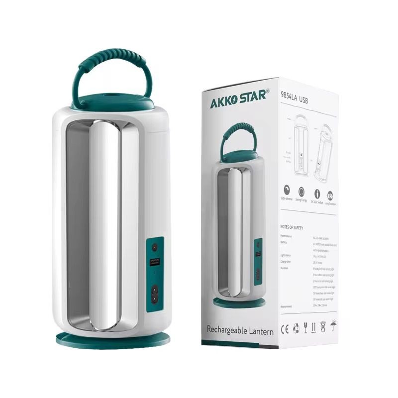 AKKO ÉTOILE PROFESSIONNEL AK-9854LA AVEC USB RECHARGEEABLE LAMPE DE SECOURS BATTERIE HAUTE PUISSANCE