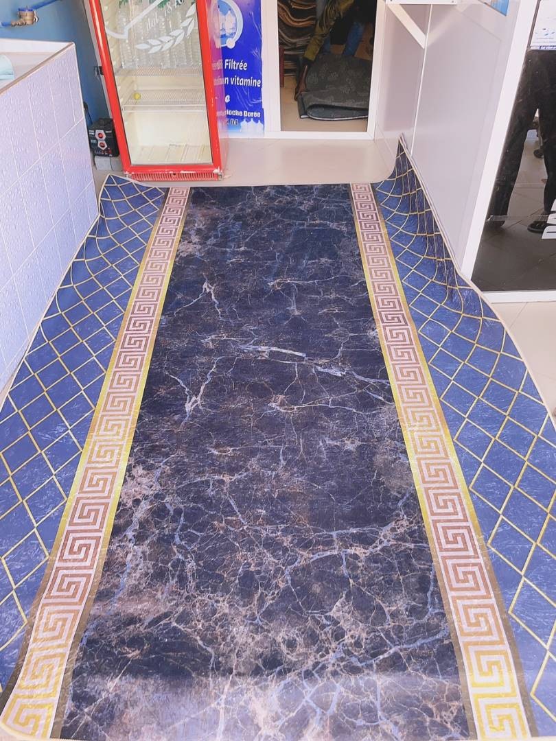 Tapis De Salon Chambre Design Moderne Gris Rouge Noir Blanc Géométrique Carreaux Moucheté Fin Doux Frise 2*3 Métre